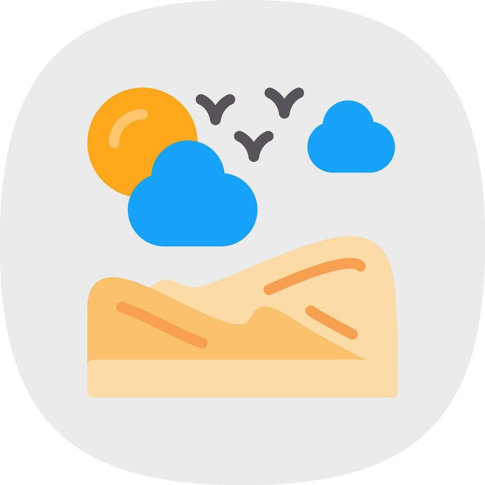 Desert Vector Icon Design