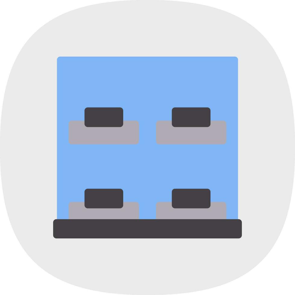 Capsule Hotel Vector Icon Design