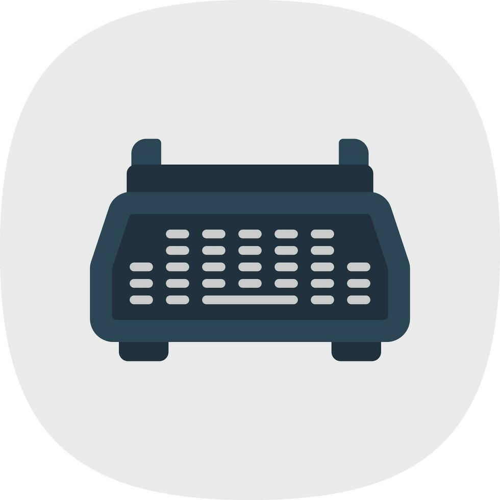 Typewriter Vector Icon Design