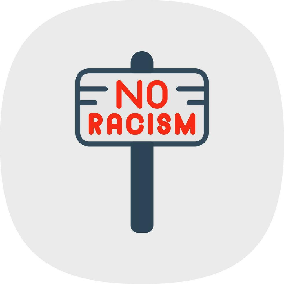 No Racism Vector Icon Design