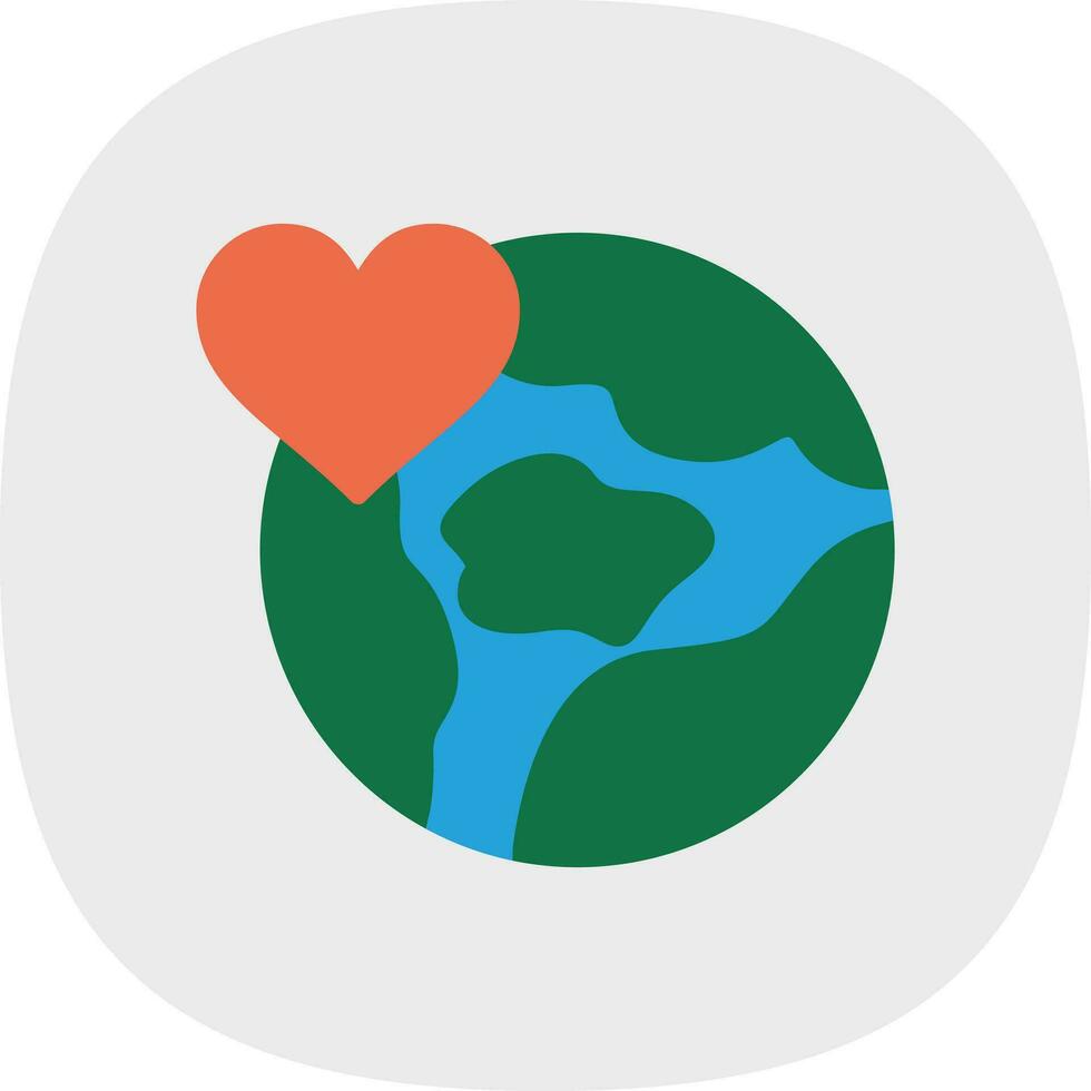 Save The World Vector Icon Design