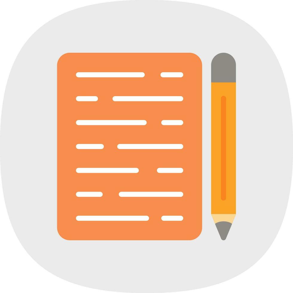 Writing Vector Icon Design