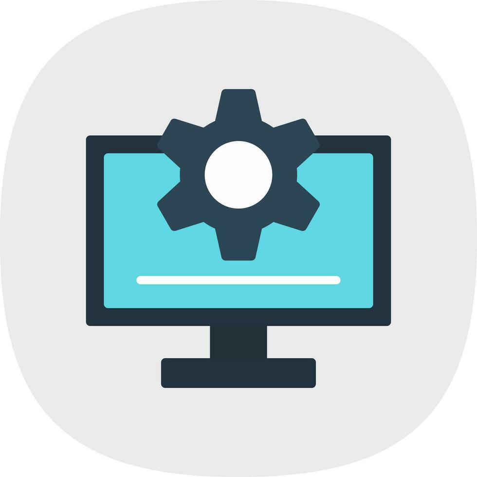 Monitor Vector Icon Design