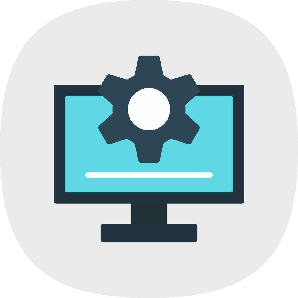 Monitor Vector Icon Design