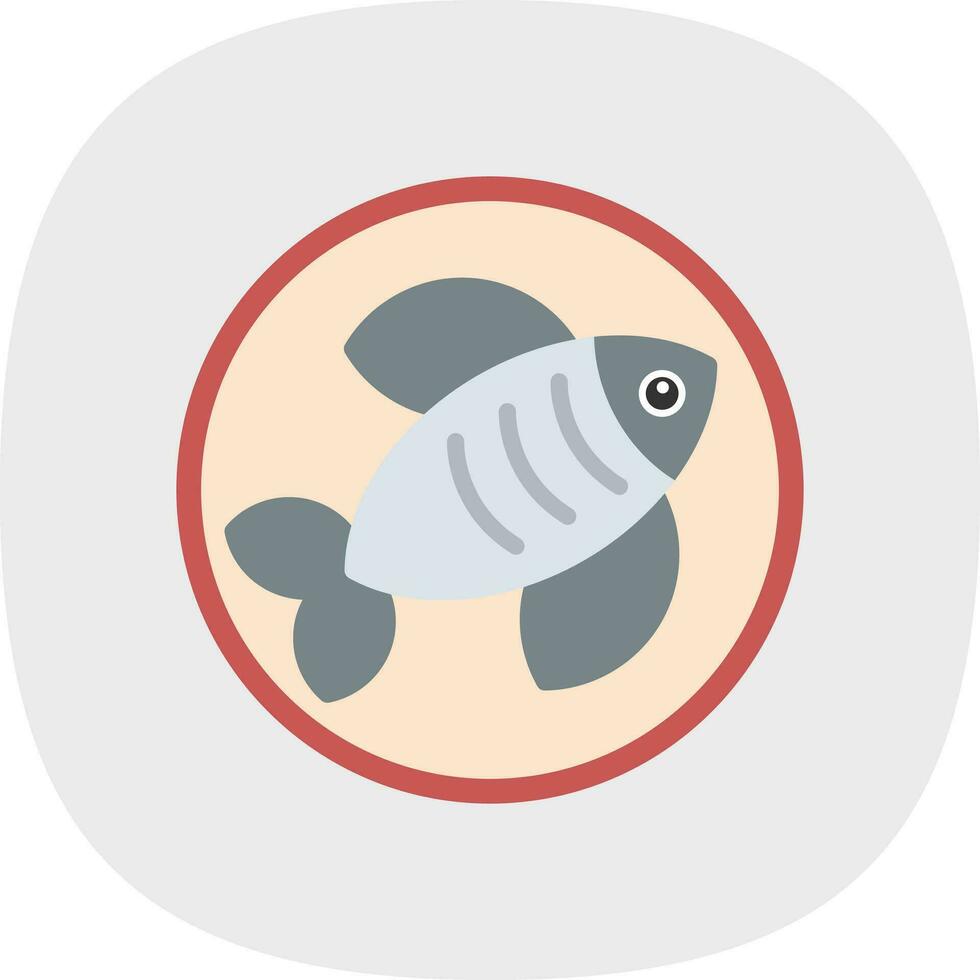 diseño de icono de vector de pescado