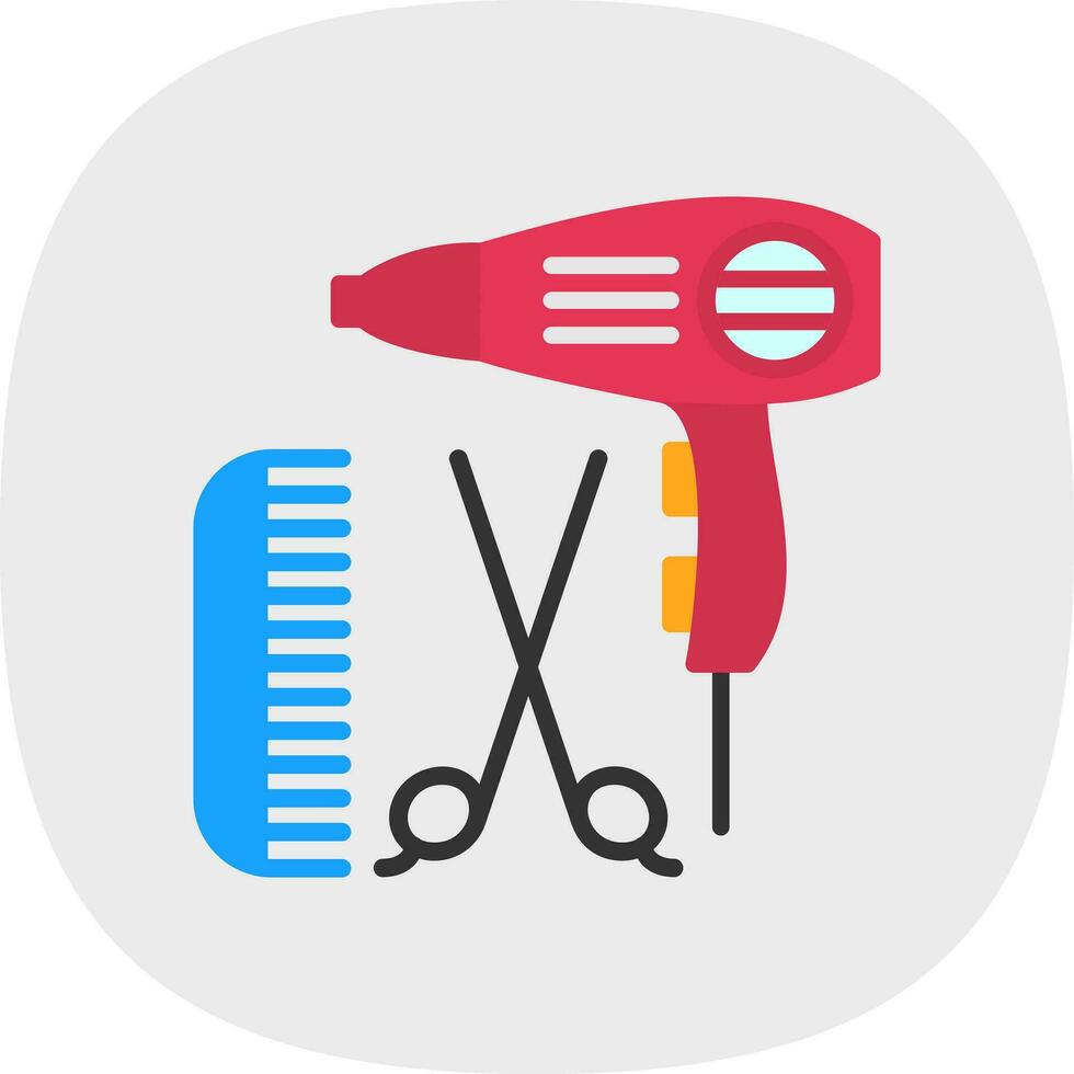 Hairdressing Vector Icon Design