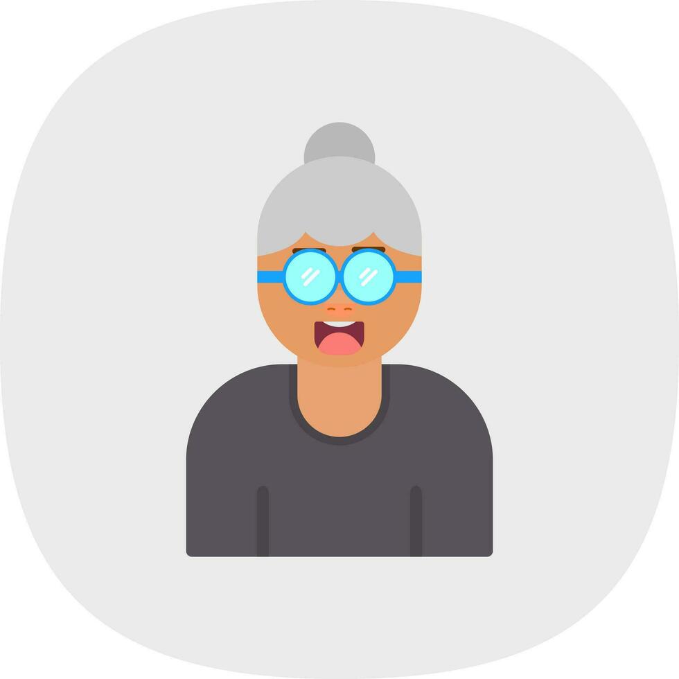 Grandmother Vector Icon Design