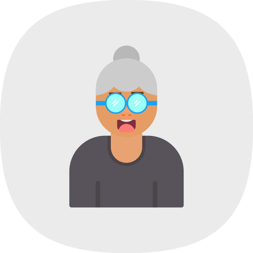 Grandmother Vector Icon Design