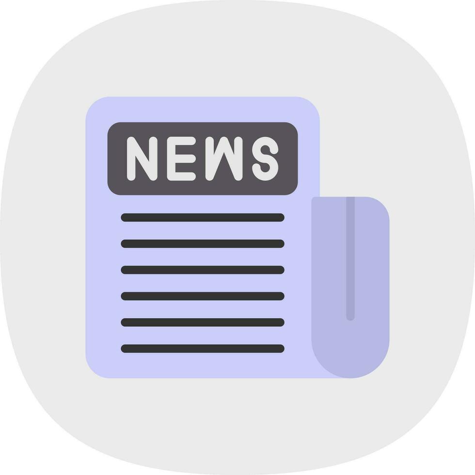 Newspaper Vector Icon Design