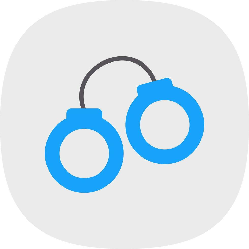 Handcuffs Vector Icon Design