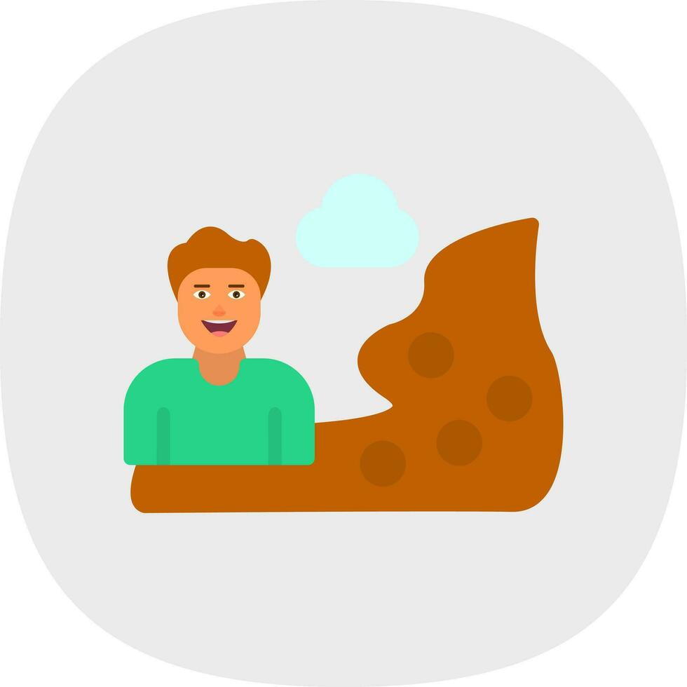 Hiker Vector Icon Design