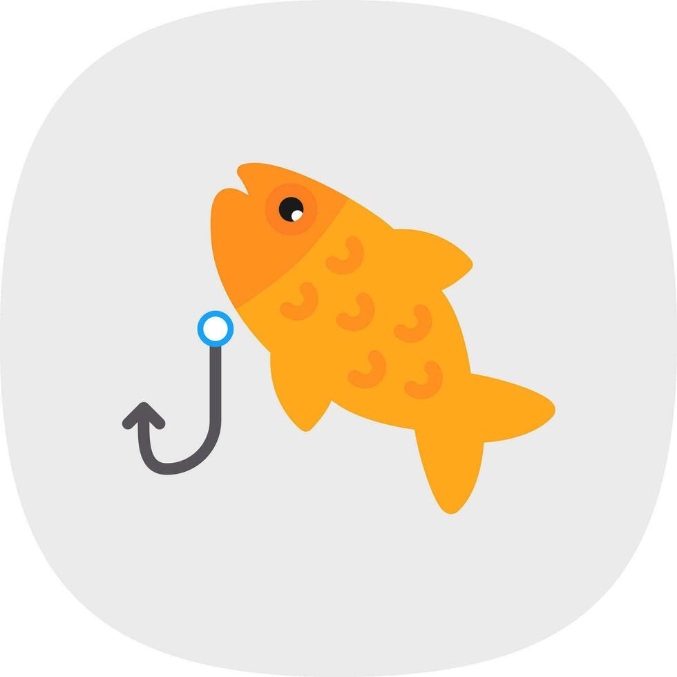 Fishin Vector Icon Design