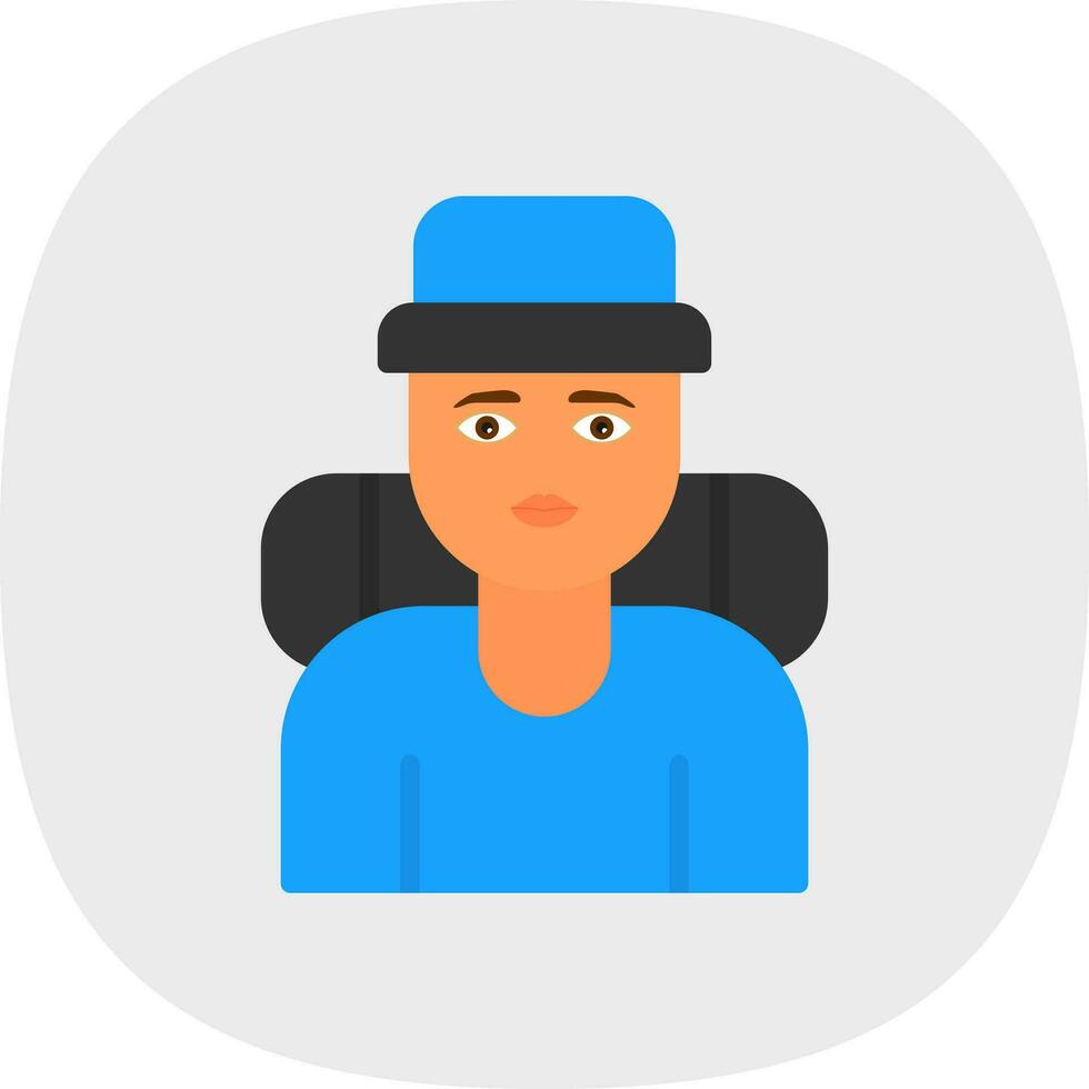 Traveler Vector Icon Design