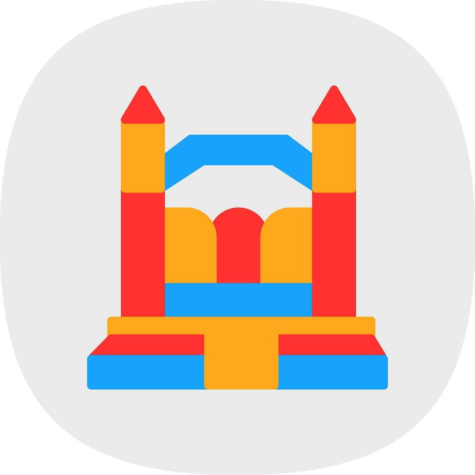 Bouncy Castle Vector Icon Design