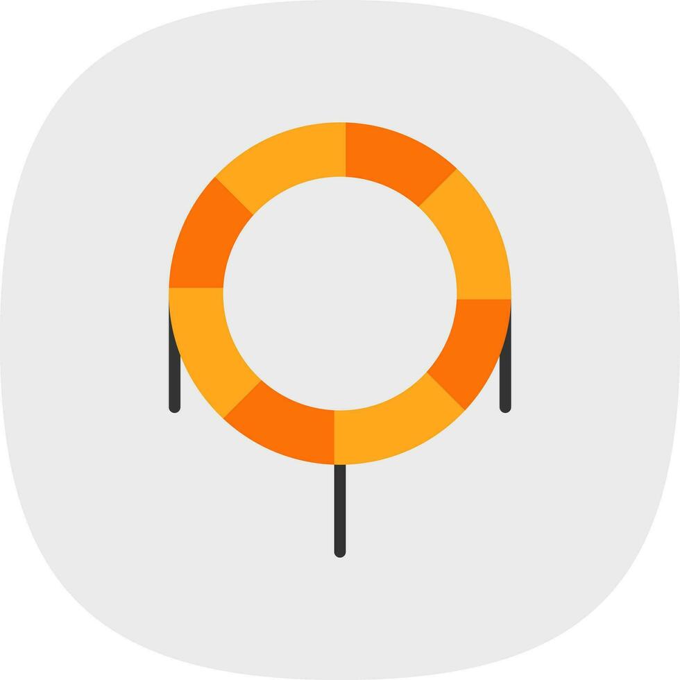 Trampoline Vector Icon Design