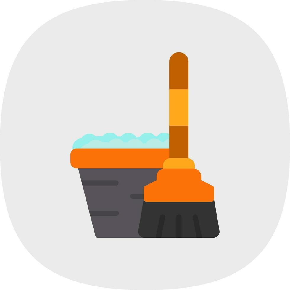 Mop Vector Icon Design