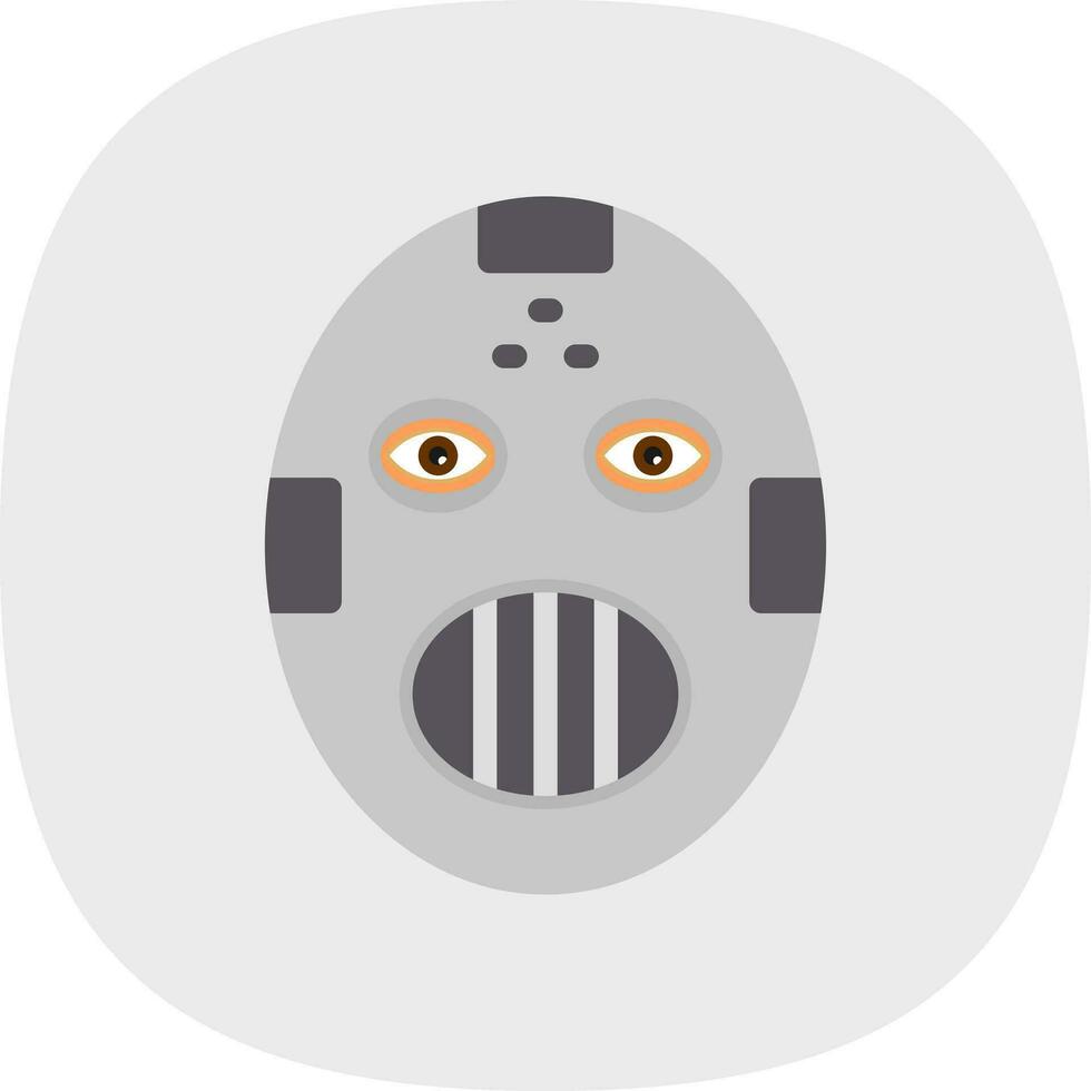diseño de icono de vector de máscara de hockey