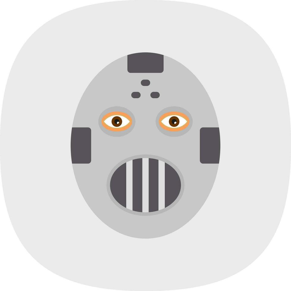 Hockey Mask Vector Icon Design