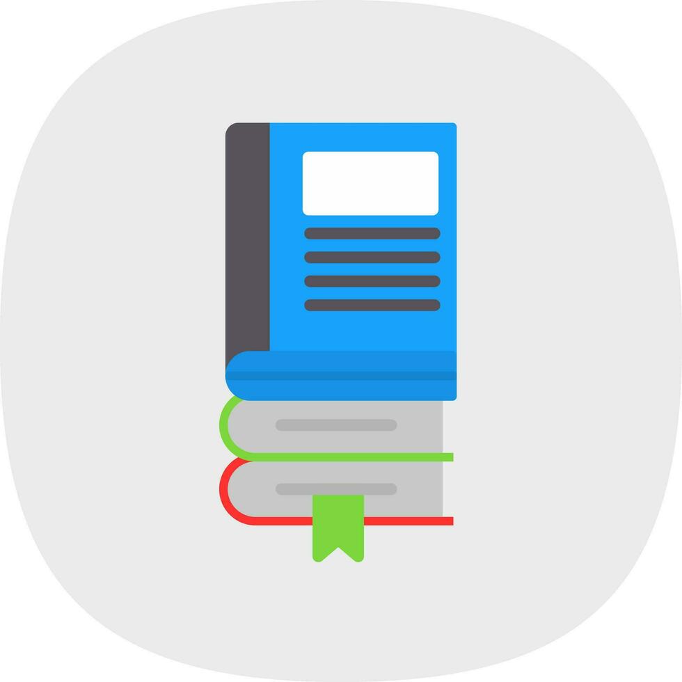 Book Stack Vector Icon Design
