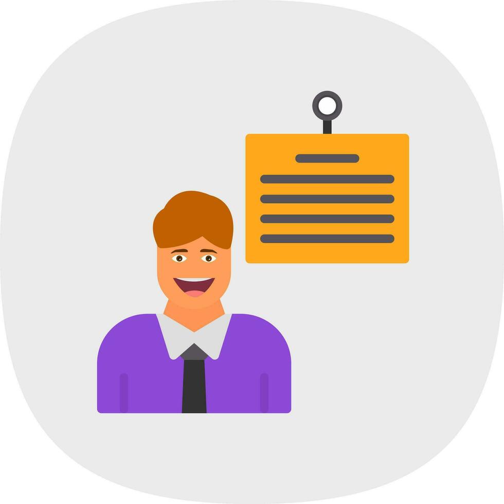 Teacher Vector Icon Design