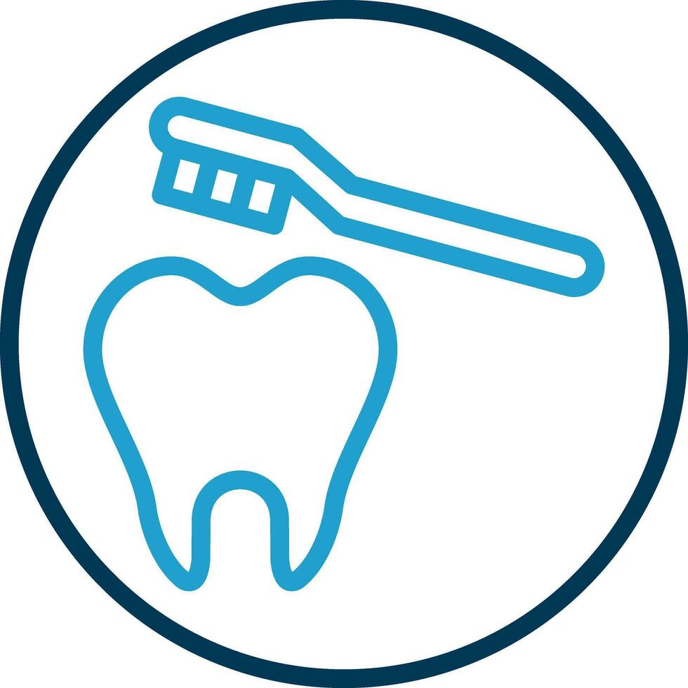 Cleaning Tooth Vector Icon Design