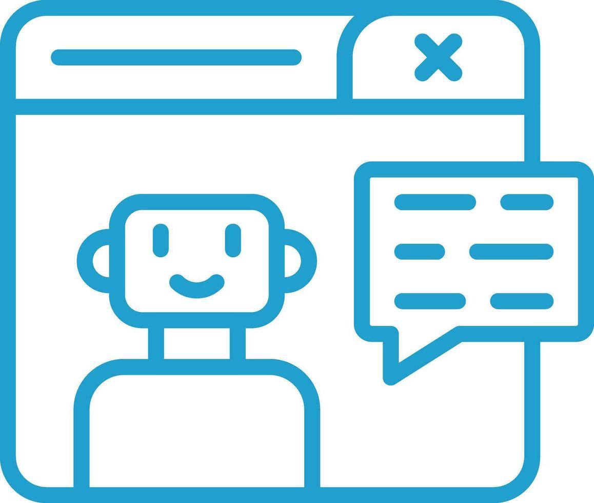 Chatbot Vector Icon Design