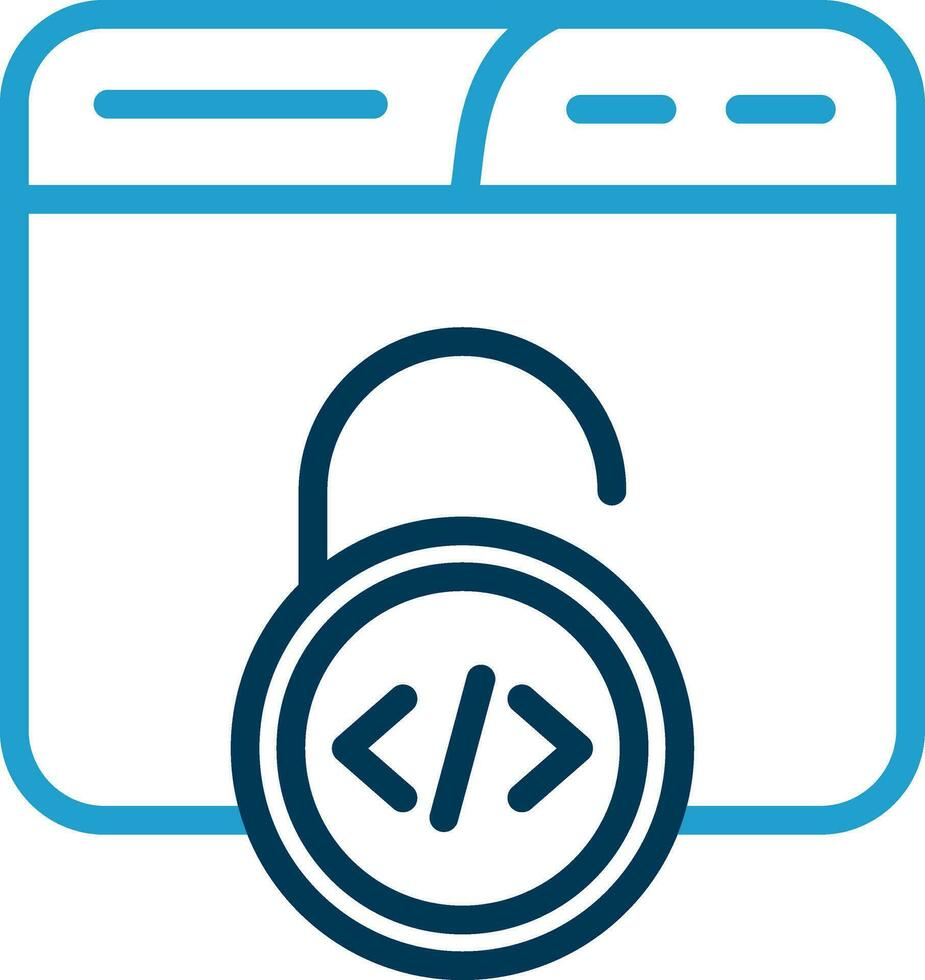 Unsecured Vector Icon Design