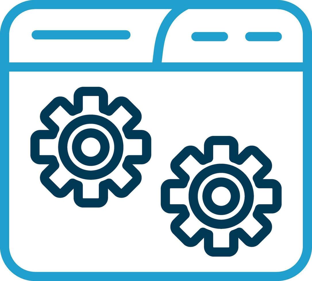 Website Setting Vector Icon Design