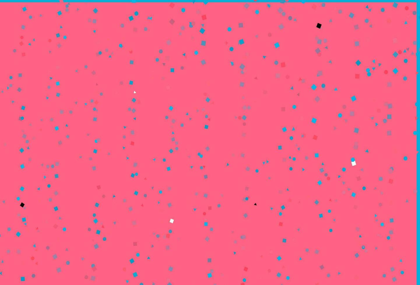 Light Blue, Red vector pattern in polygonal style with circles.