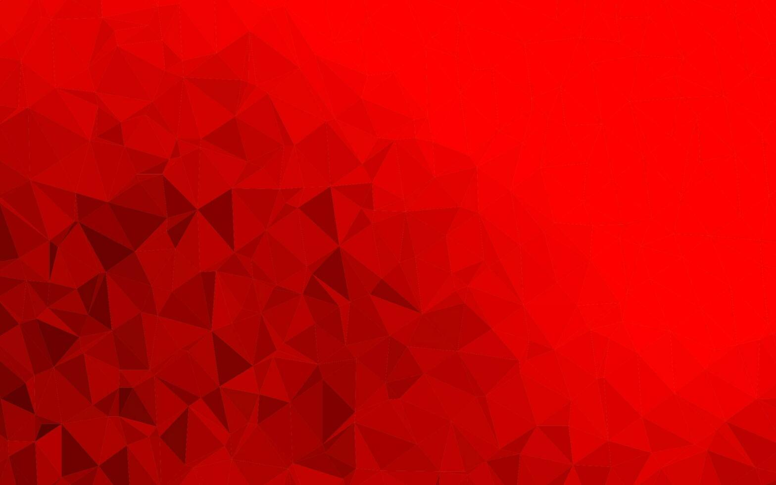 Light Red vector abstract polygonal cover.