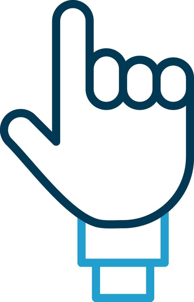 One Finger Vector Icon Design