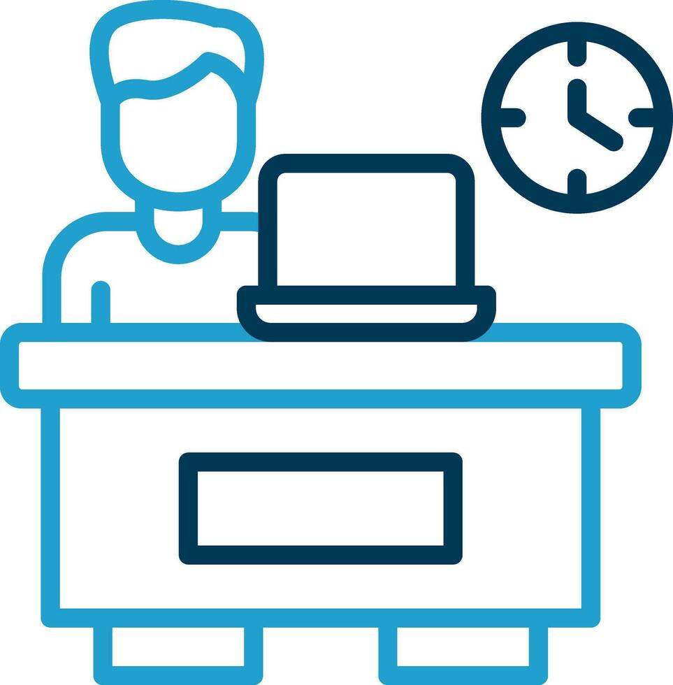 Over timing Vector Icon Design