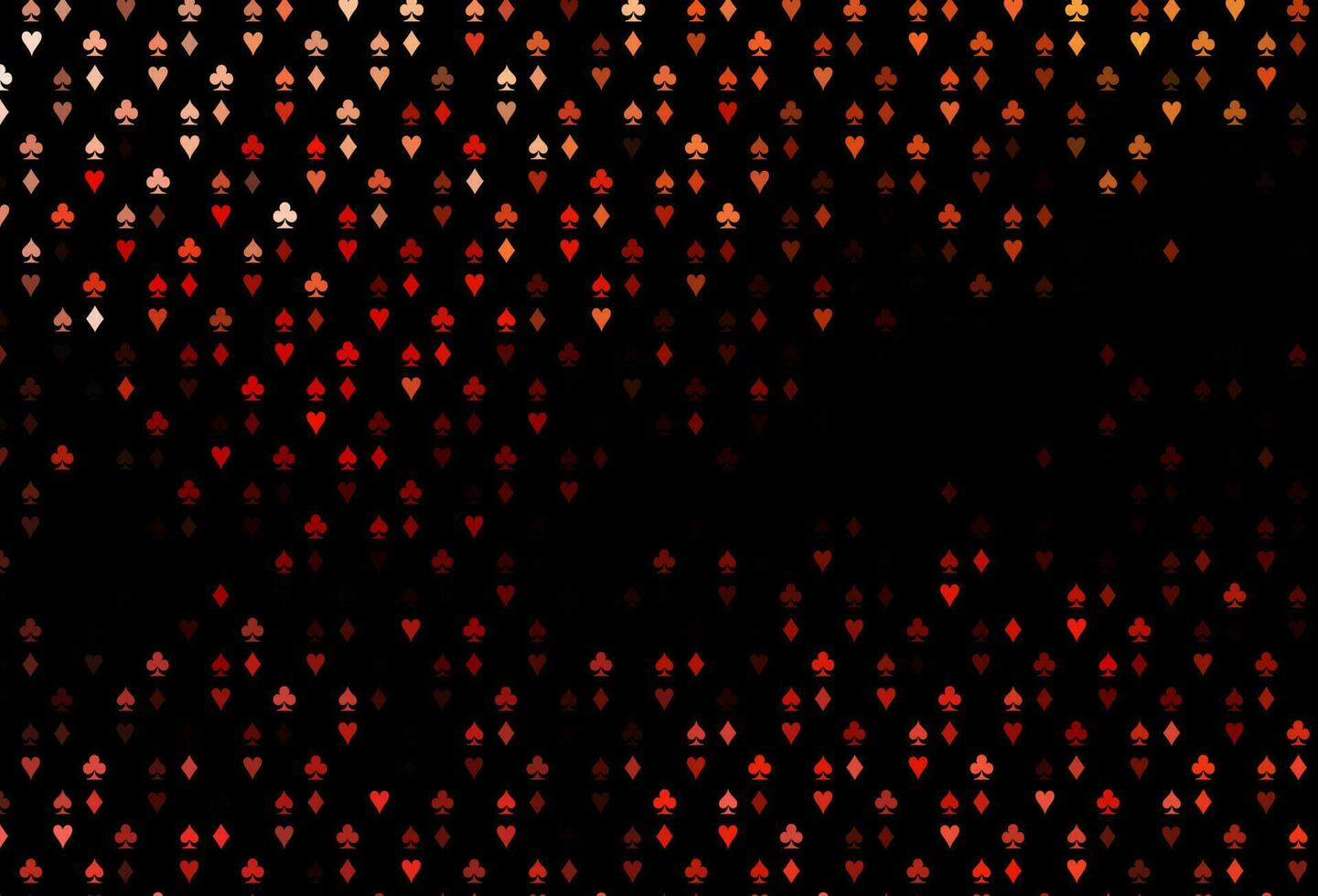 Dark Red vector template with poker symbols.
