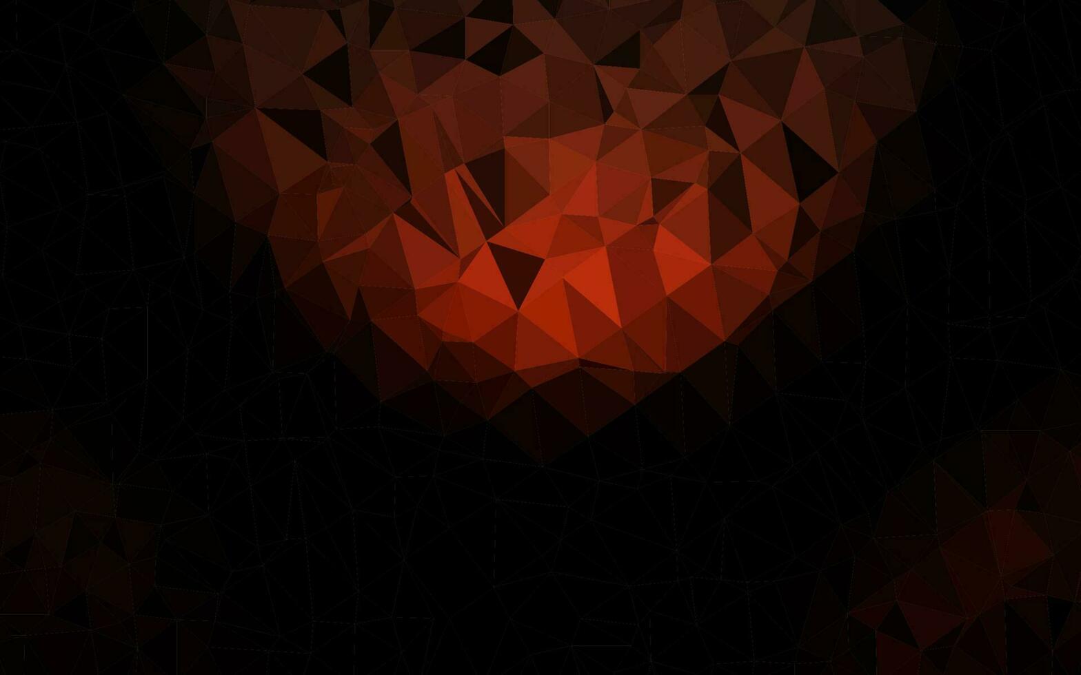 Dark Red vector low poly cover.