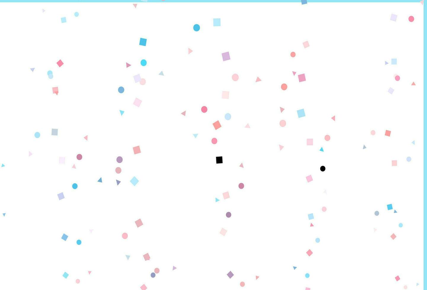 Light Blue, Red vector background with triangles, circles, cubes.