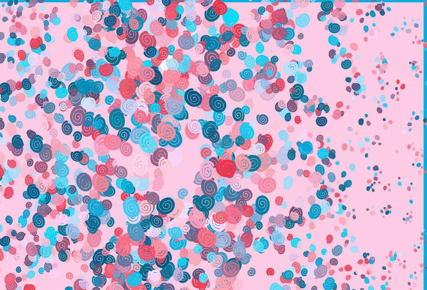 Light Blue, Red vector pattern with lamp shapes.
