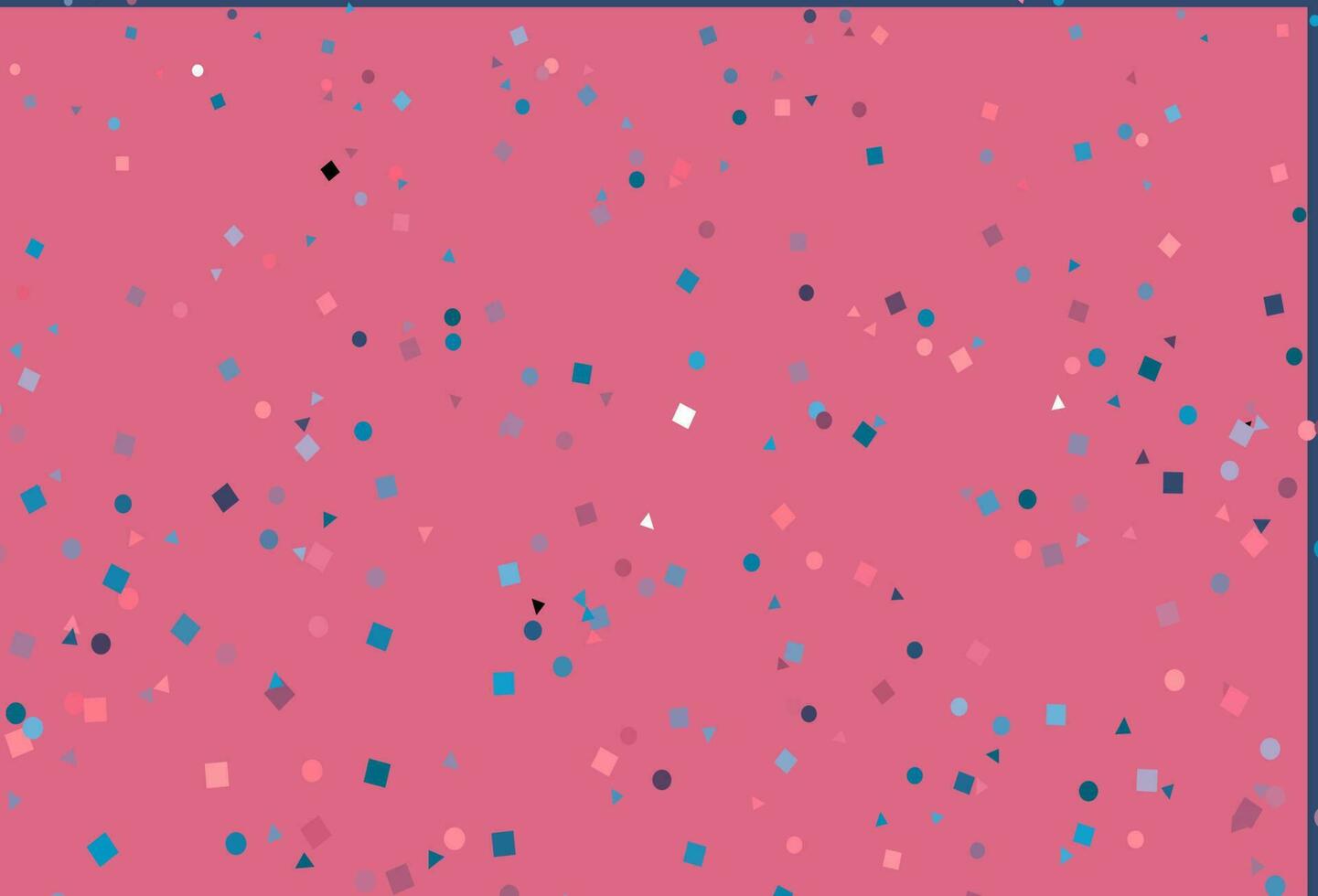 Light Blue, Red vector cover in polygonal style with circles.