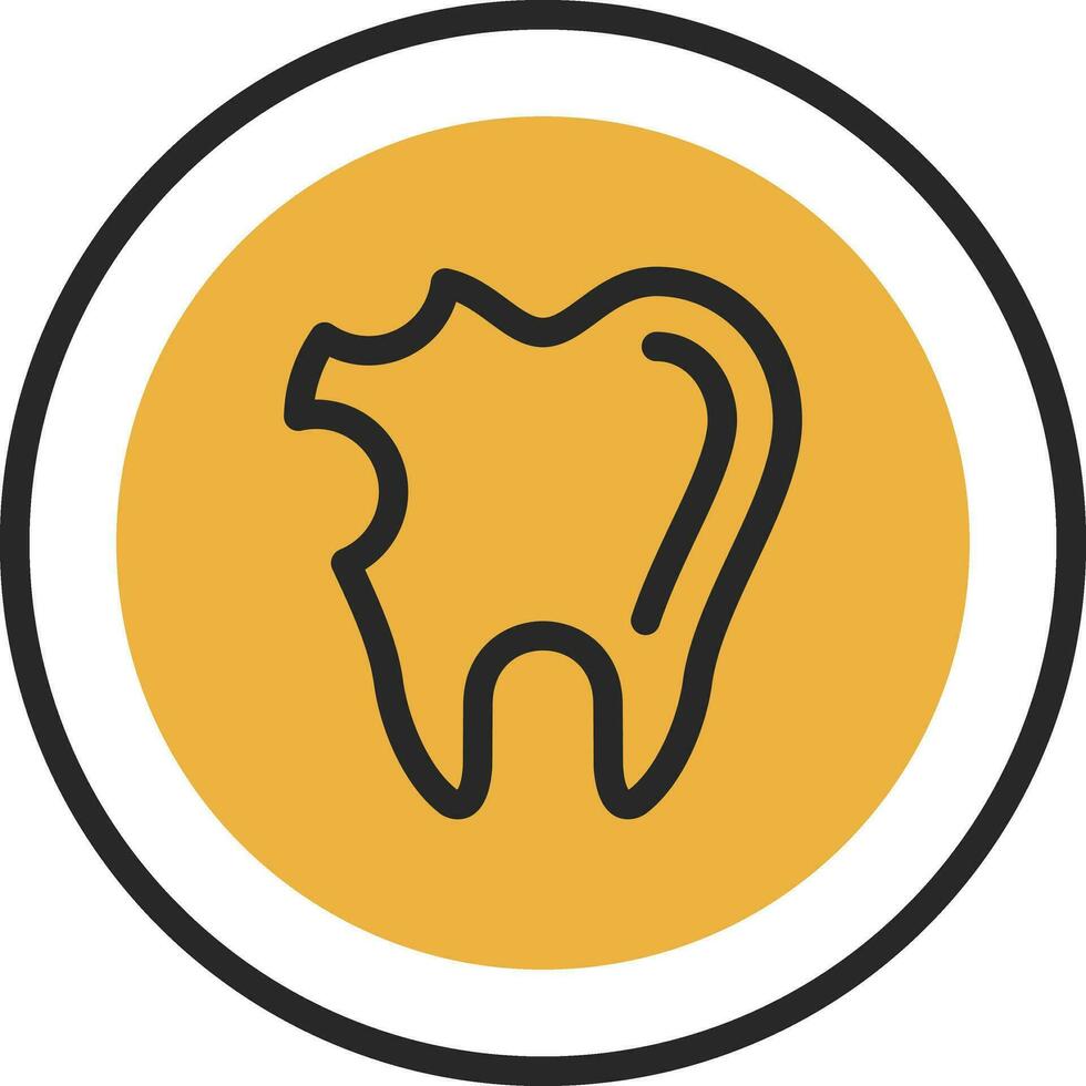 Caries Vector Icon Design