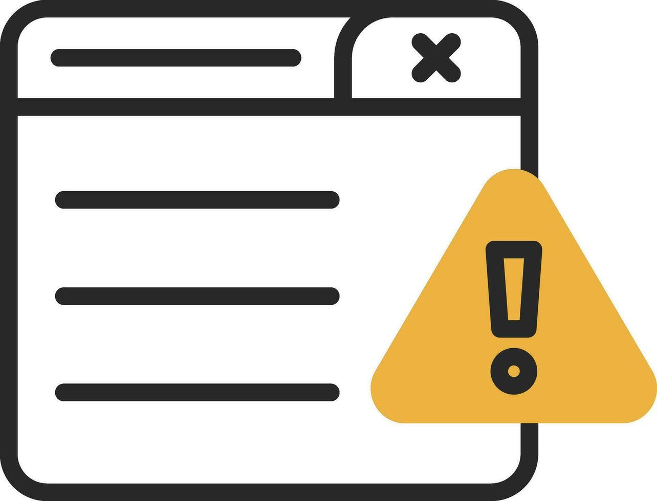 Warning Vector Icon Design