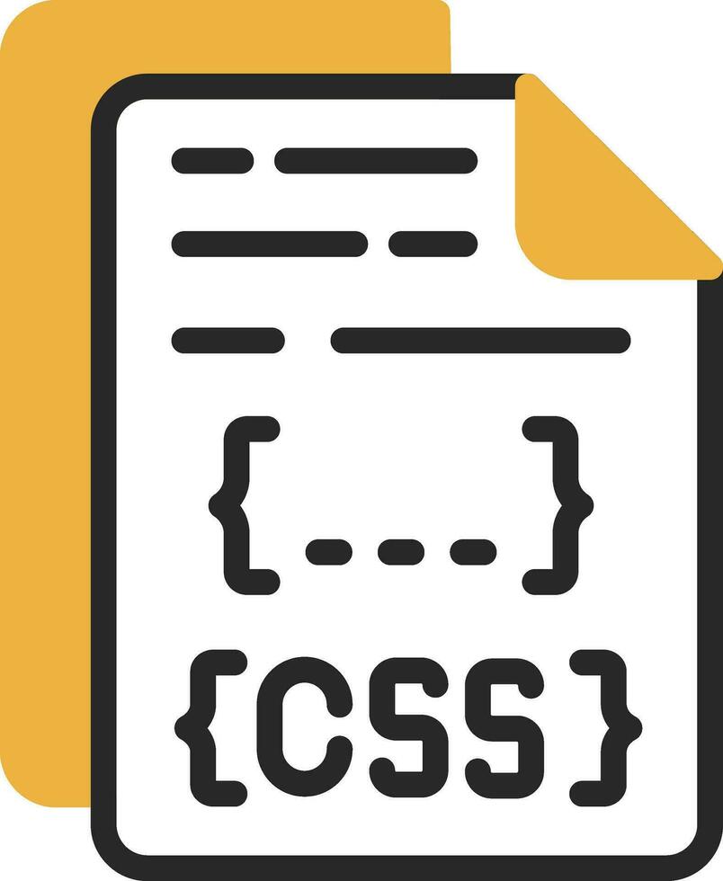 diseño de icono de vector de archivo css