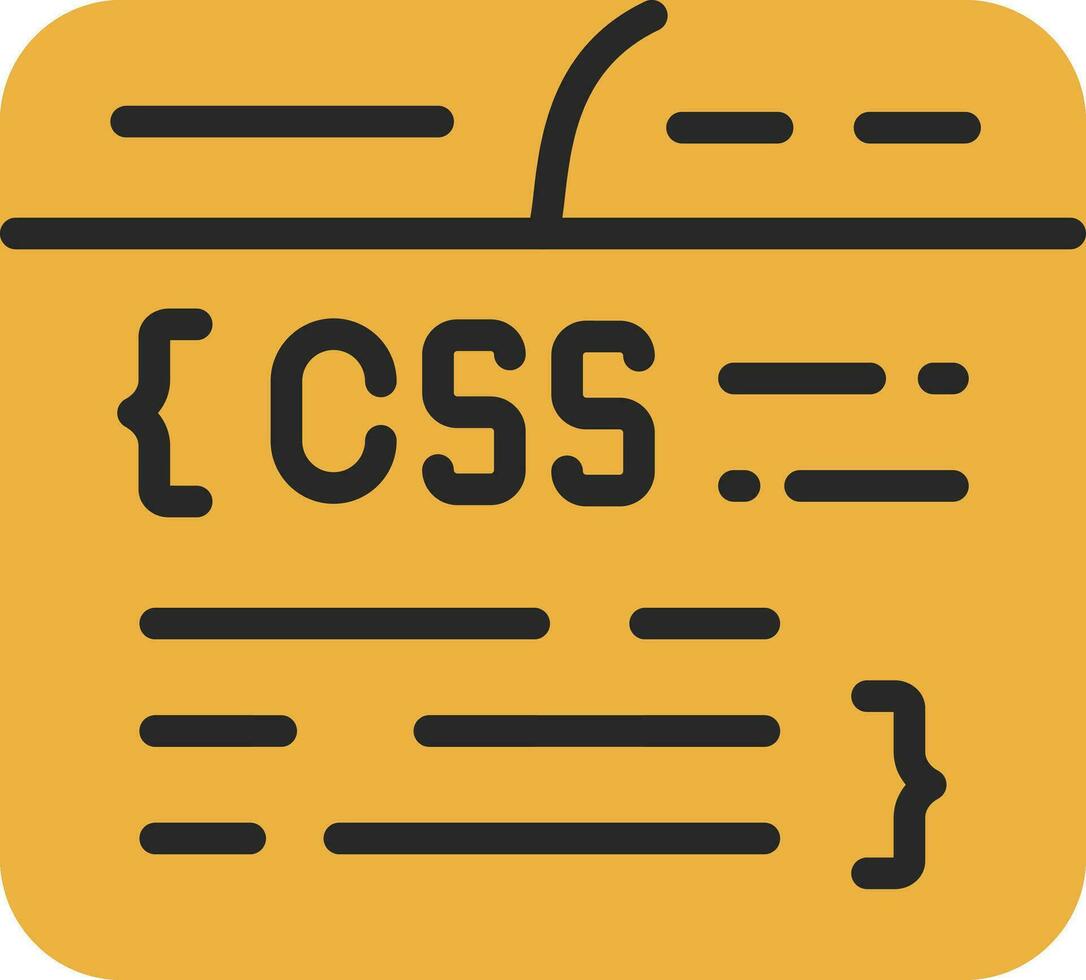 css codificación vector icono diseño
