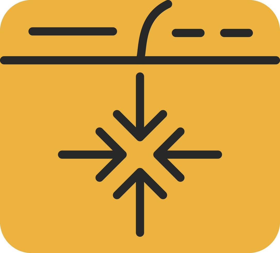 Minimize Vector Icon Design