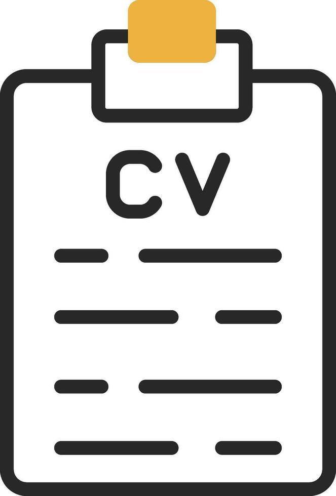 diseño de icono de vector cv