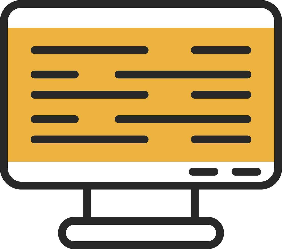 Monitor Screen Vector Icon Design