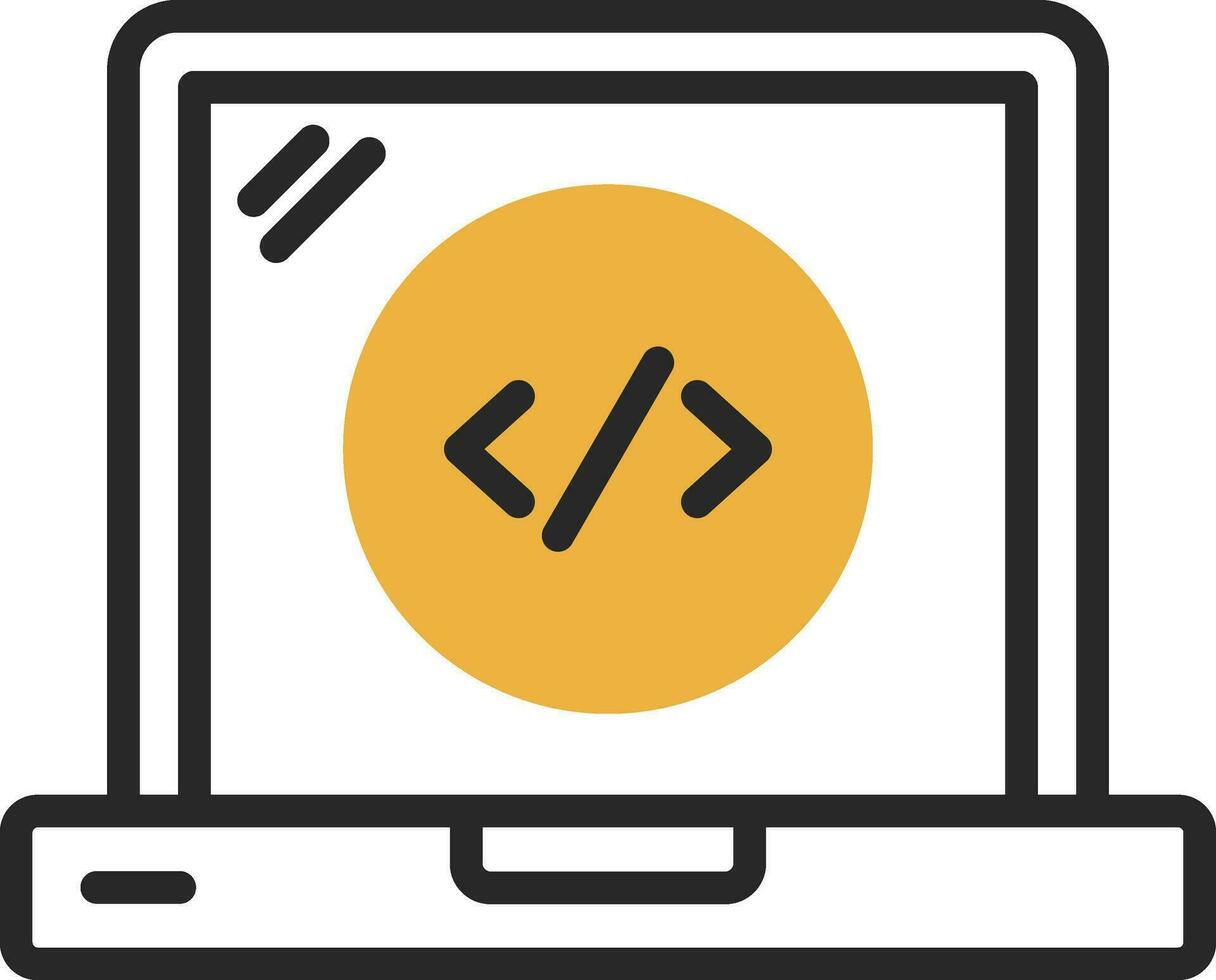 Web Coding Vector Icon Design