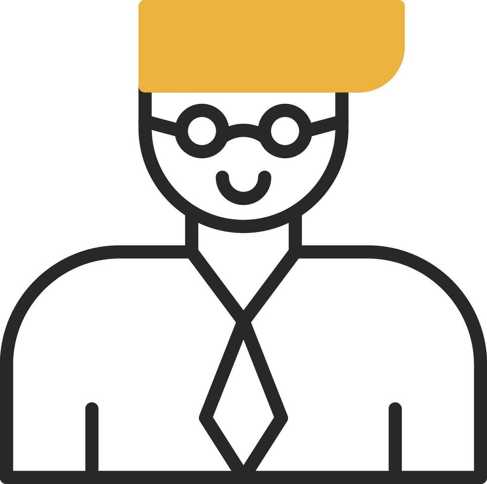 Professor Vector Icon Design