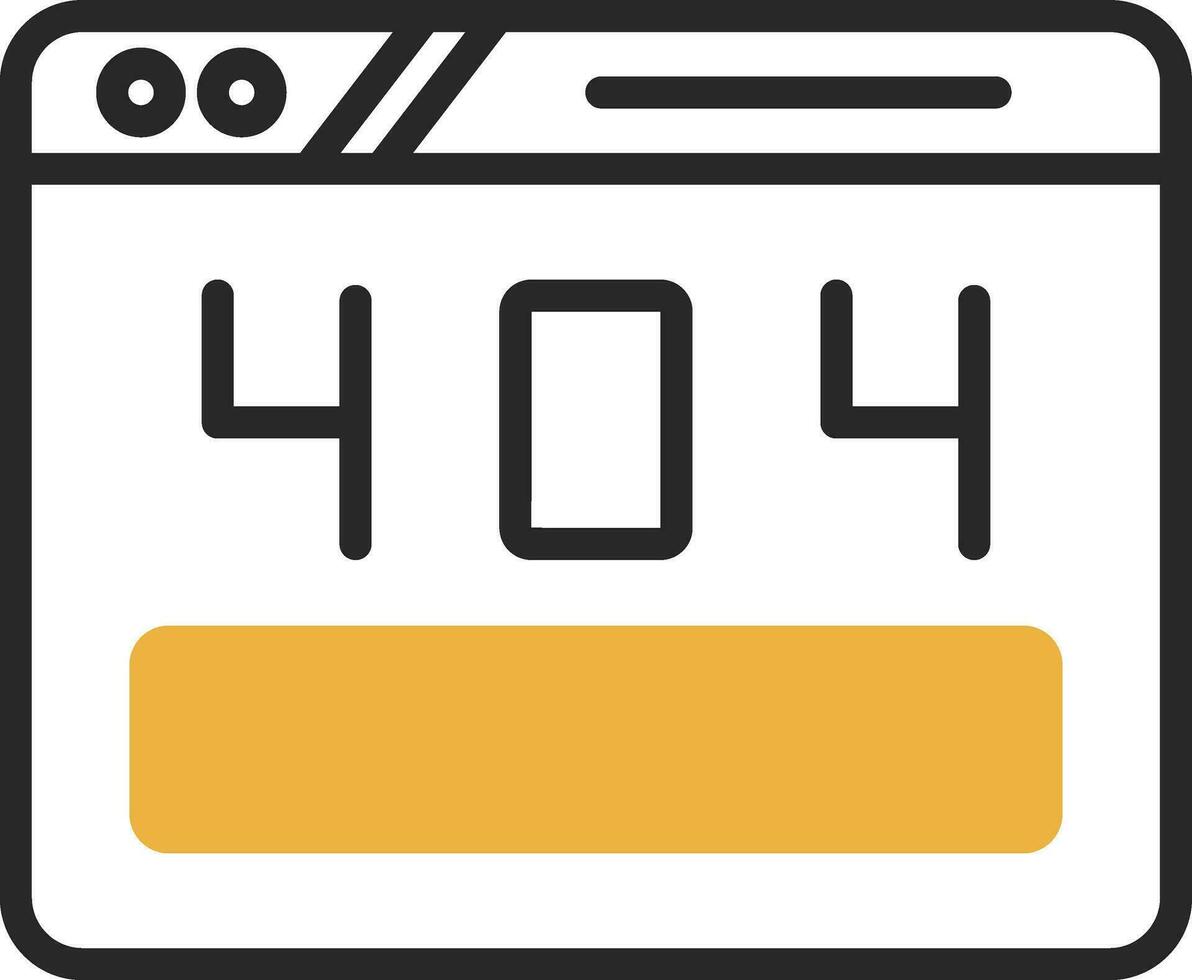 404 Error Vector Icon Design