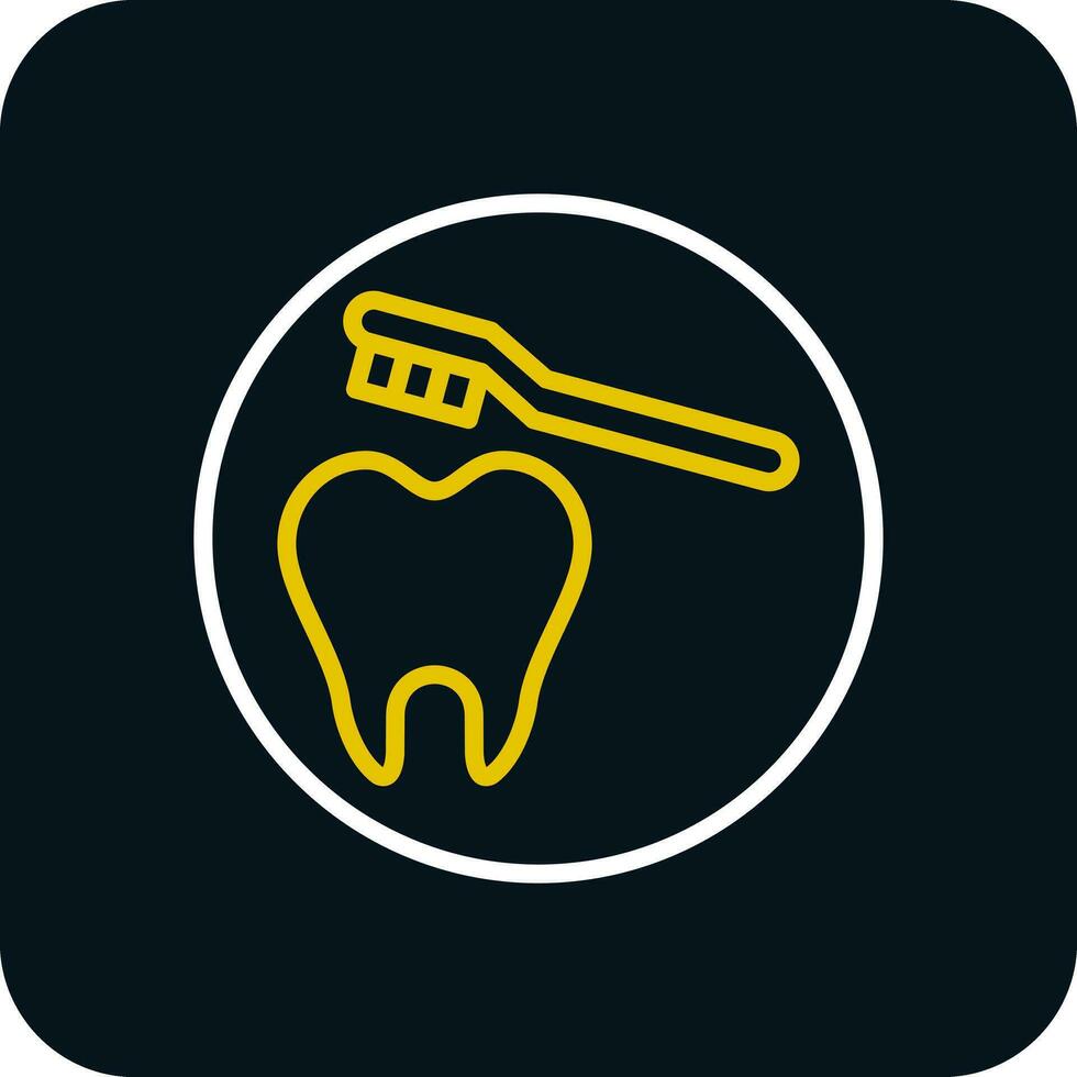 Cleaning Tooth Vector Icon Design