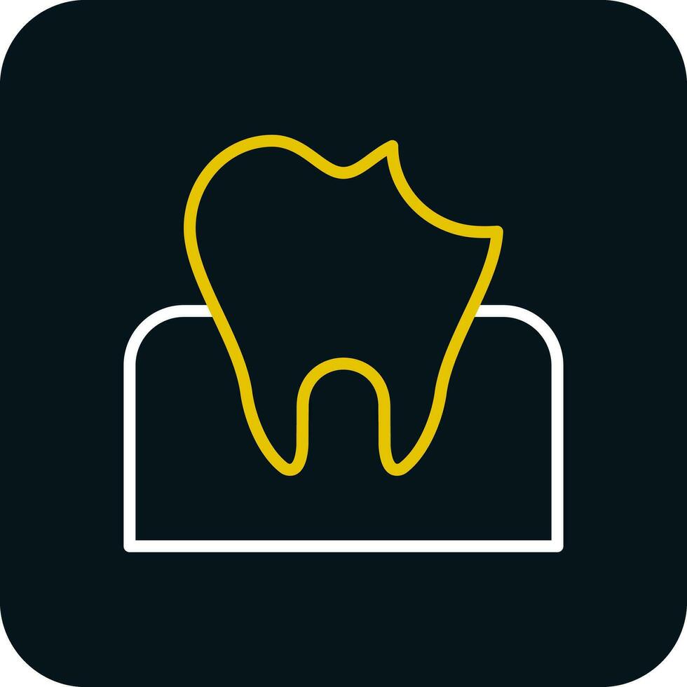 Dental Caries Vector Icon Design