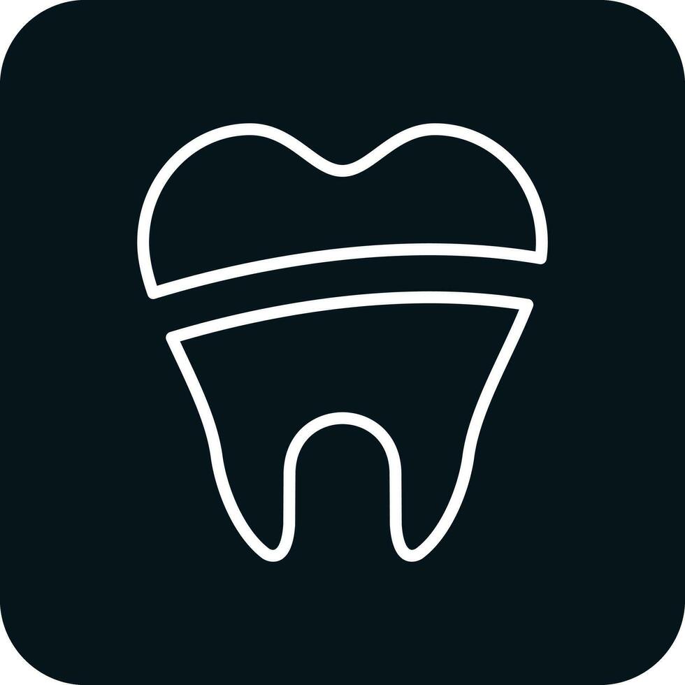 Dental Filling Vector Icon Design